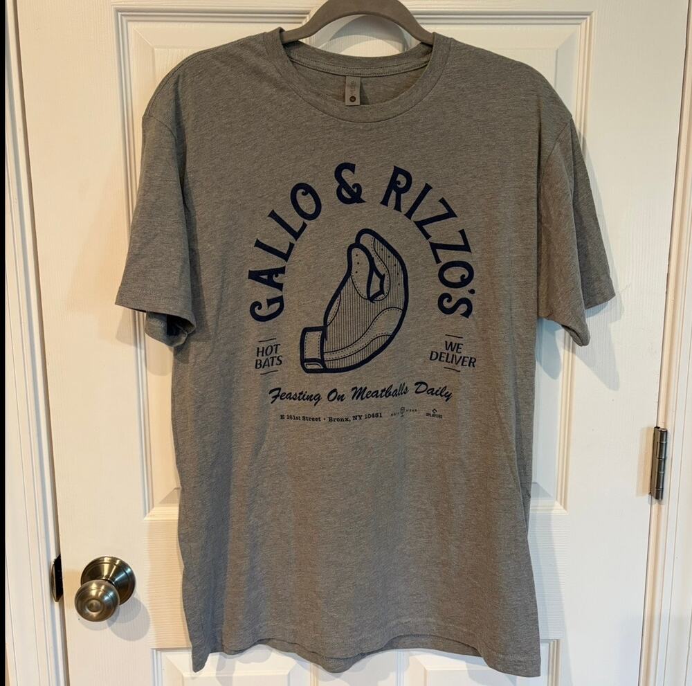 New York Yankees Joey Gallo & Anthony Rizzo Gallo & Rizzo's Tee Gray Large